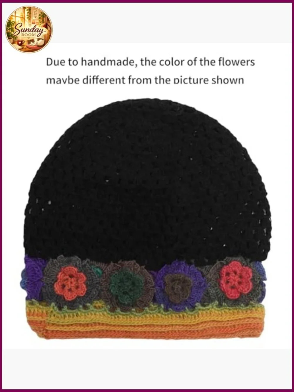 Women's Handmade Crochet Slouchy Beanie Hat - Cotton Knit Summer Skull Cap